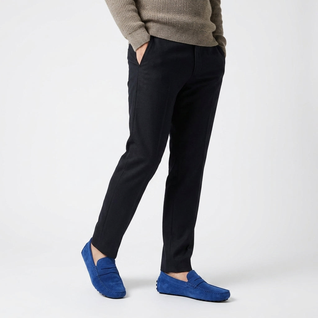 Eleganckie Loafersy Męskie z Zamszu