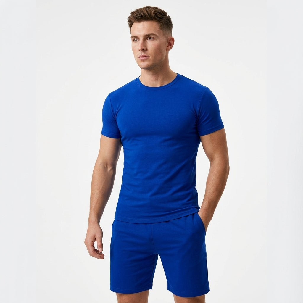 Komplet męski t-shirt i szorty na lato