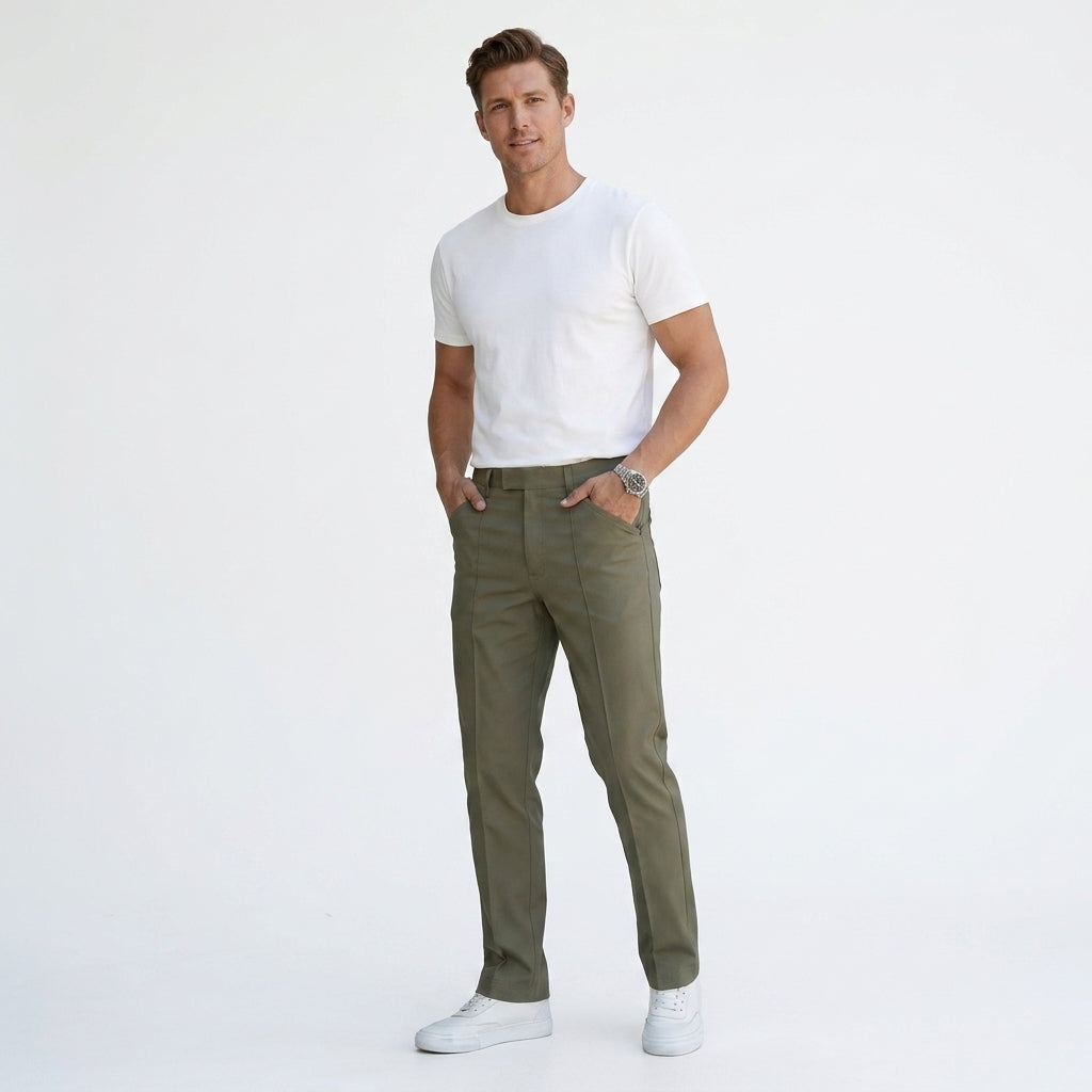 Spodnie męskie proste eleganckie smart casual do pracy