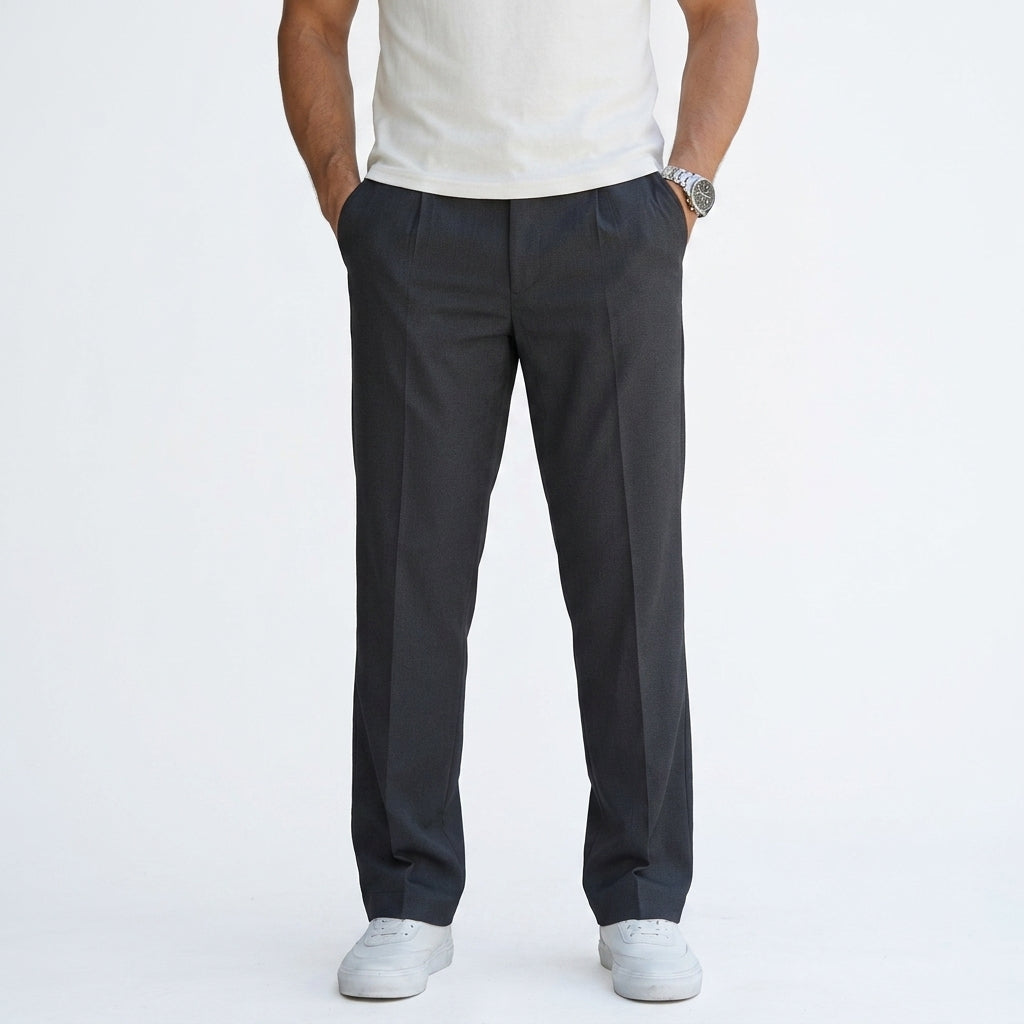 Spodnie męskie proste eleganckie smart casual do pracy