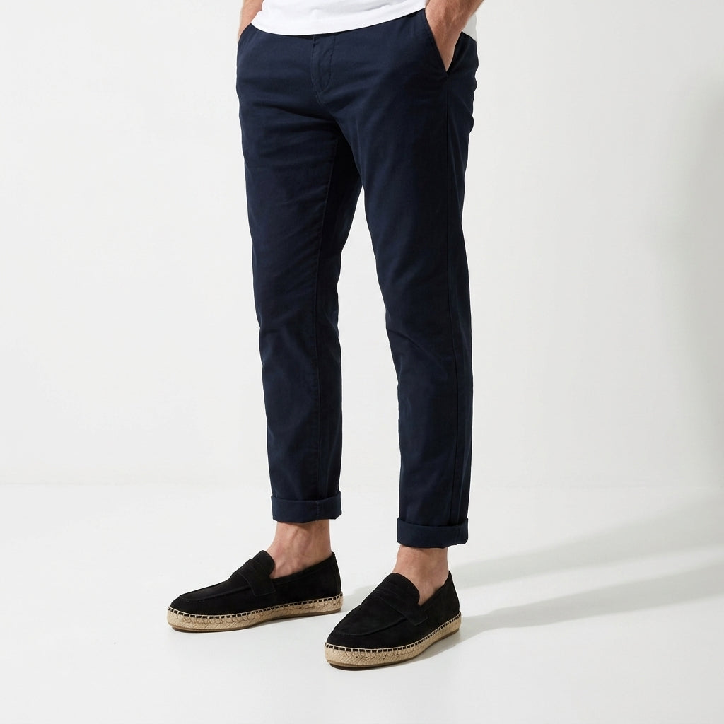 Zamszowe Loafersy Męskie w Stylu Espadryli