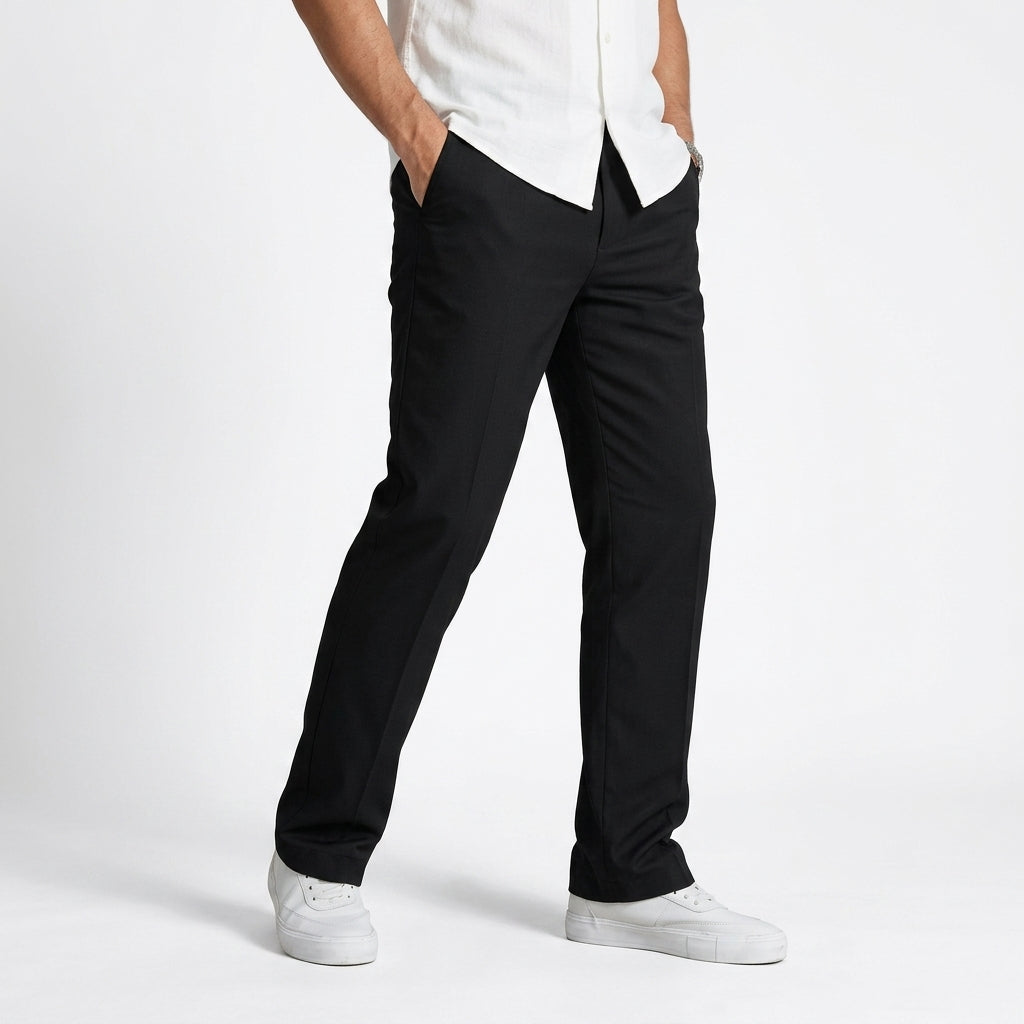 Spodnie męskie proste eleganckie smart casual do pracy