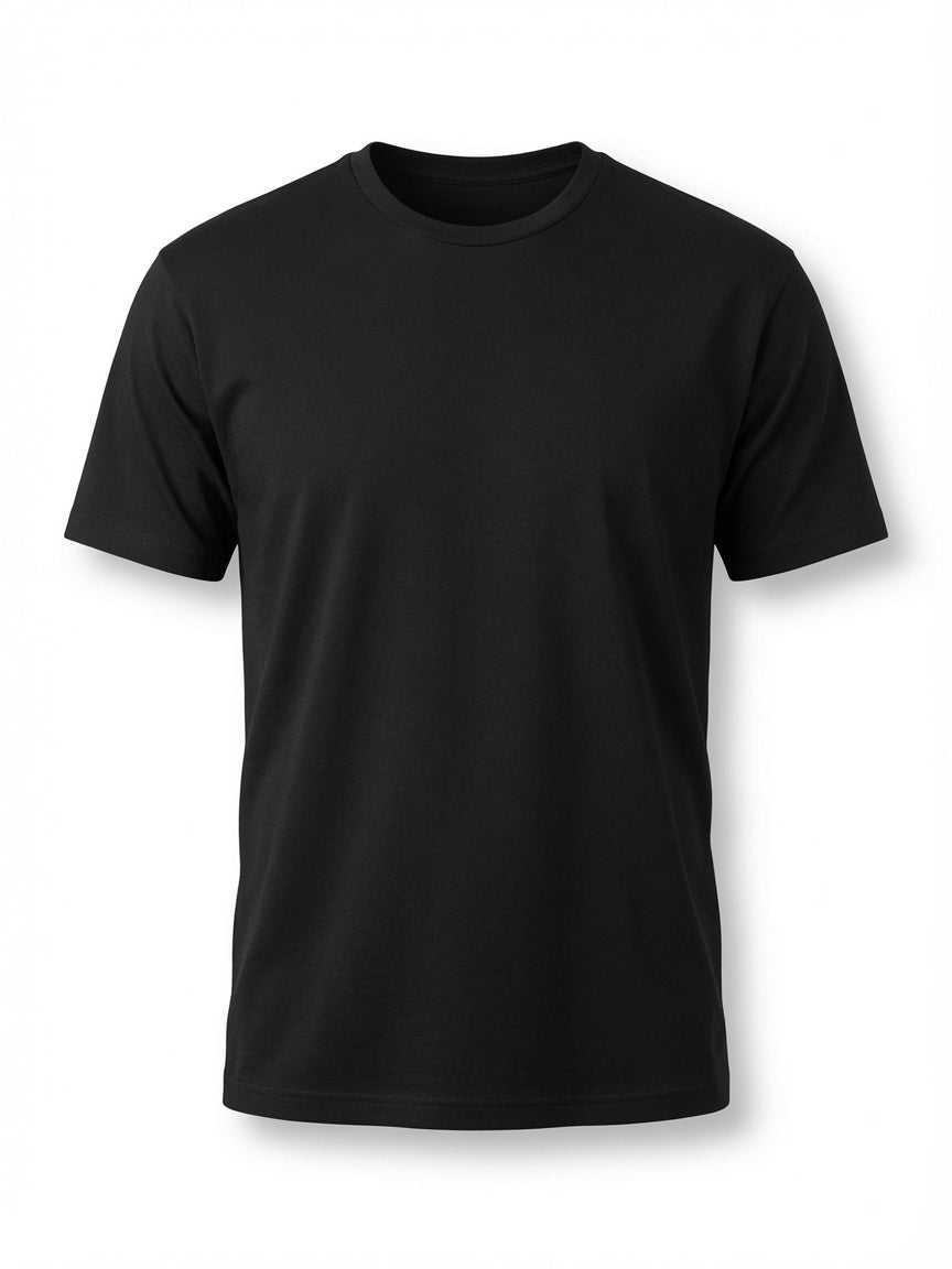 Męski klasyczny T-shirt z okrągłym dekoltem