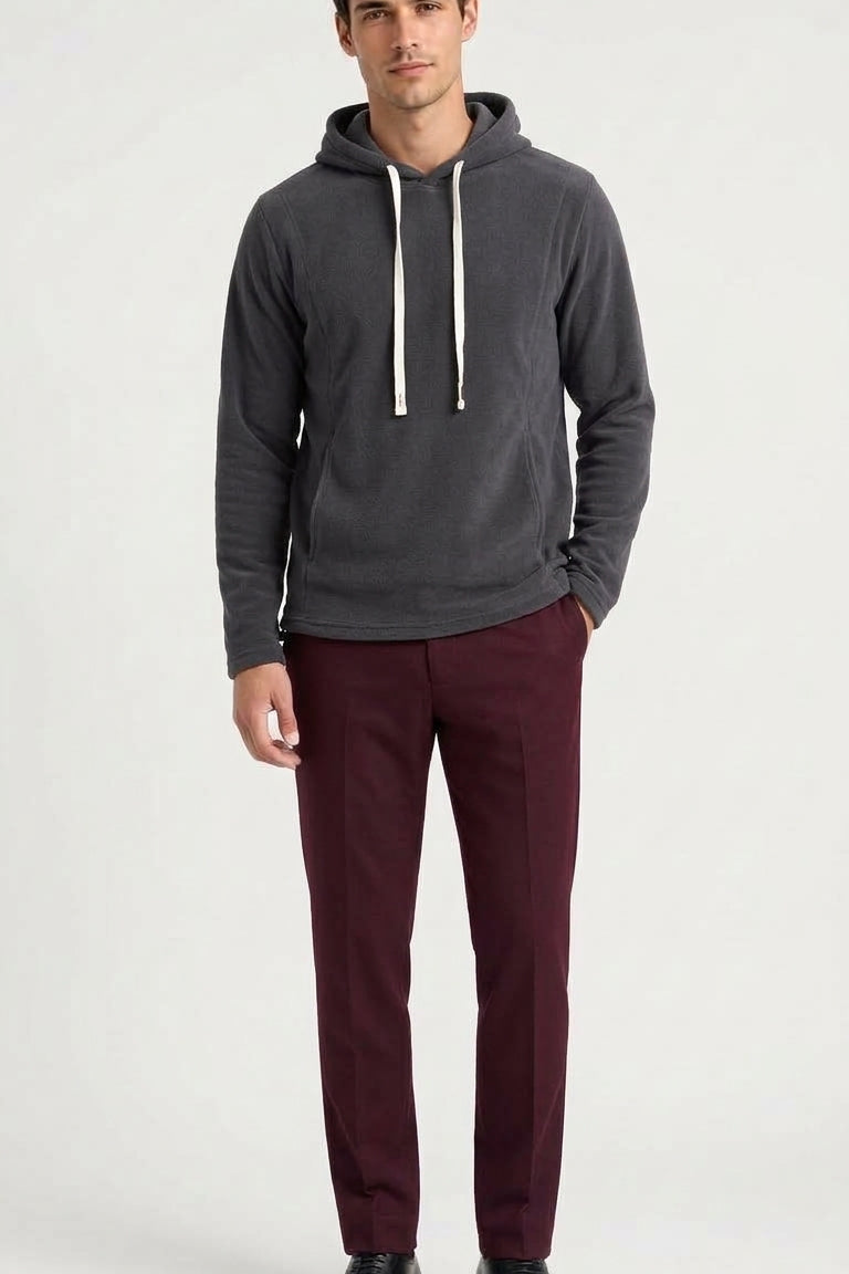 Męska bluza polarowa z golfem i zamkiem