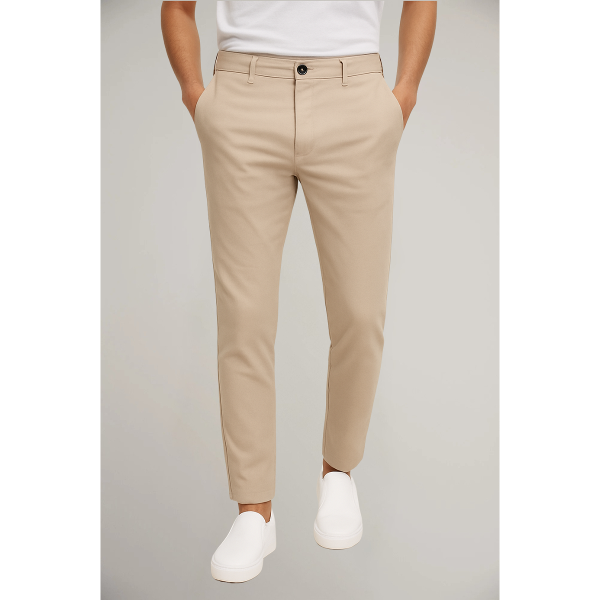 Klasyczne Spodnie Męskie Slim Leg