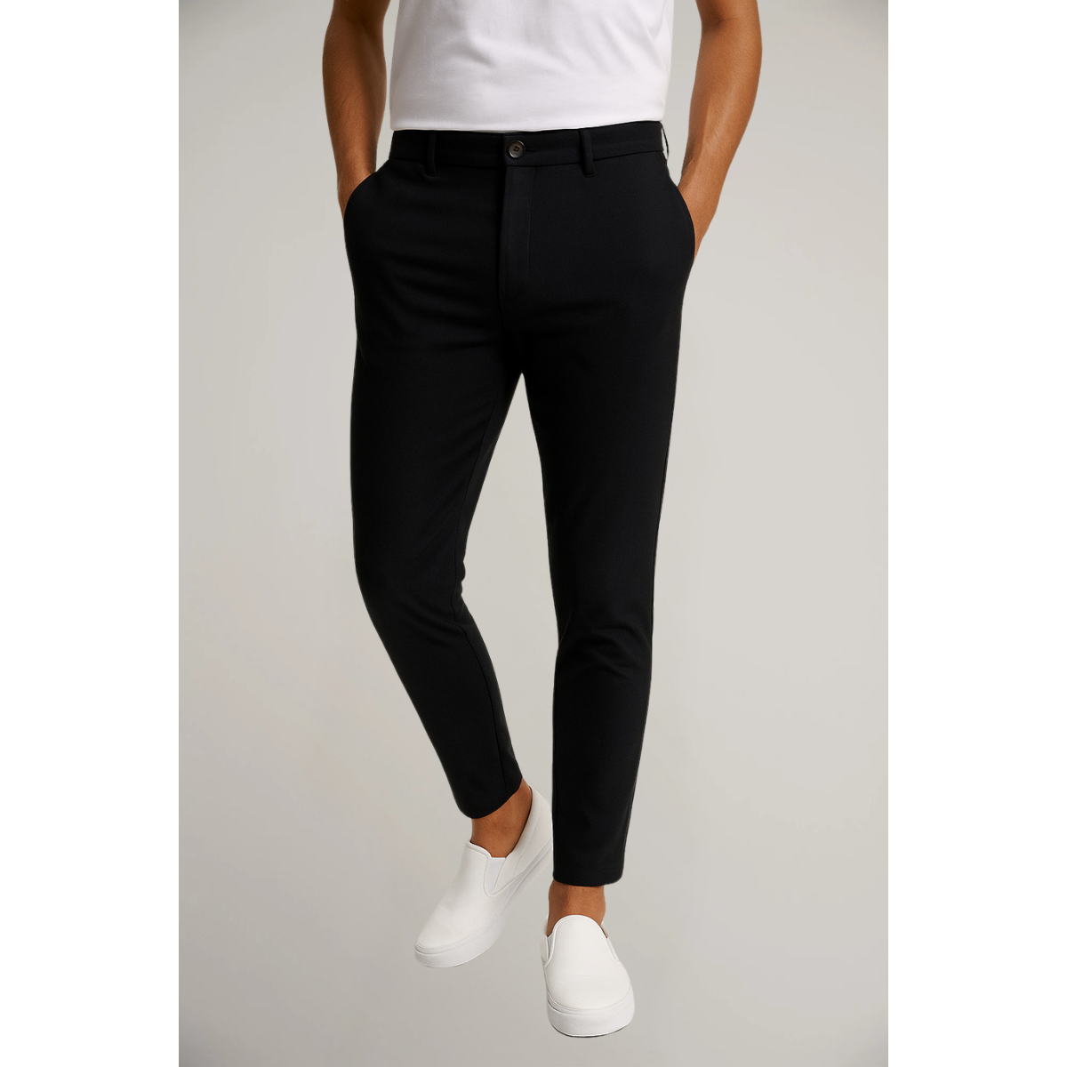 Klasyczne Spodnie Męskie Slim Leg