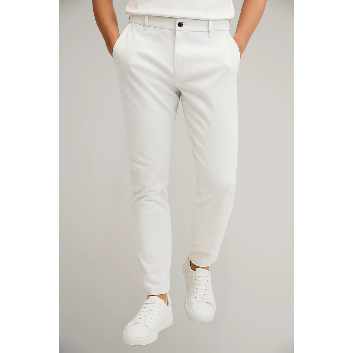 Klasyczne Spodnie Męskie Slim Leg
