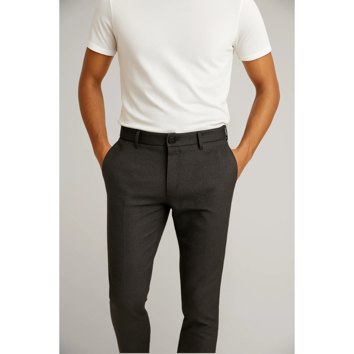 Klasyczne Spodnie Męskie Slim Leg