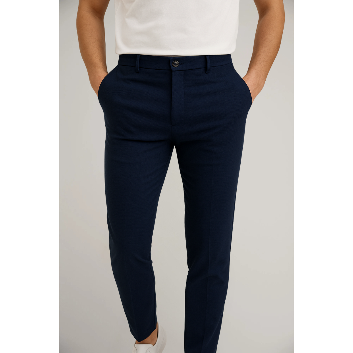 Klasyczne Spodnie Męskie Slim Leg
