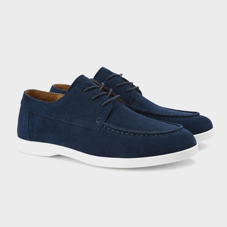Zamszowe Sznurowane Buty Męskie