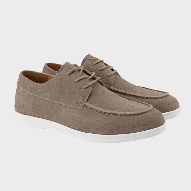 Zamszowe Sznurowane Buty Męskie