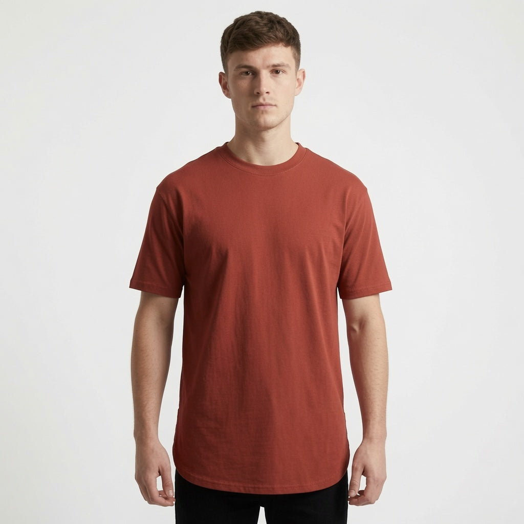 Oversizowy t-shirt męski z obniżonymi ramionami