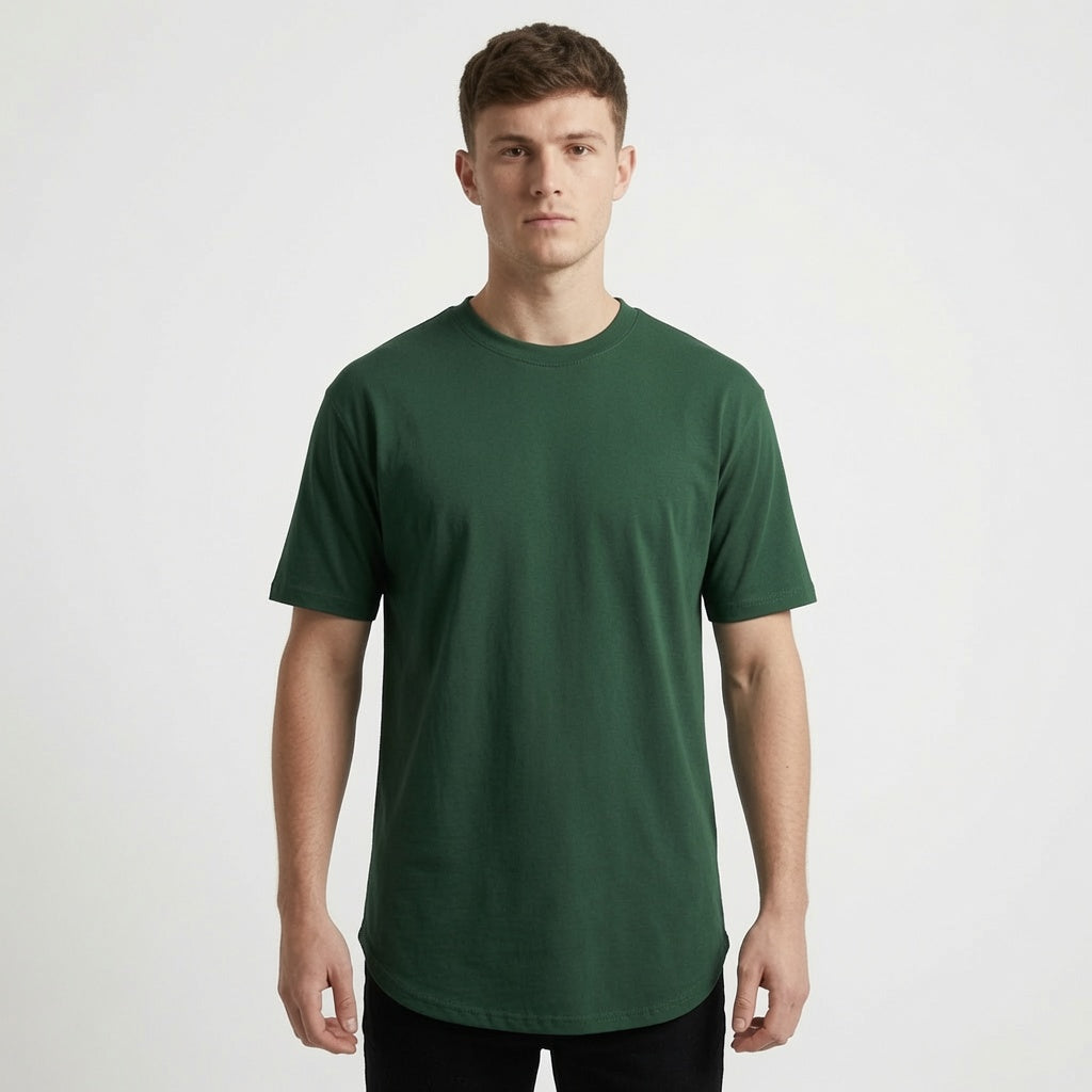 Oversizowy t-shirt męski z obniżonymi ramionami