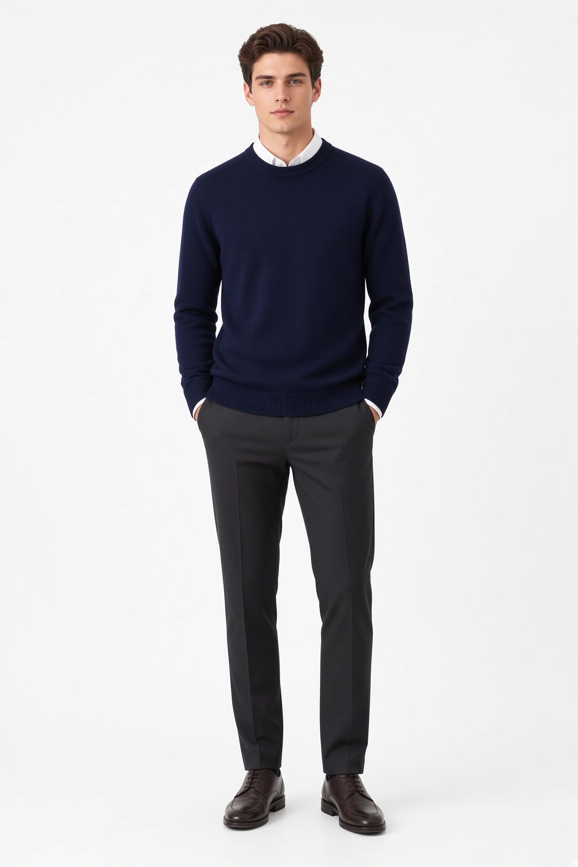 Elegancki sweter męski z kaszmiru na co dzień