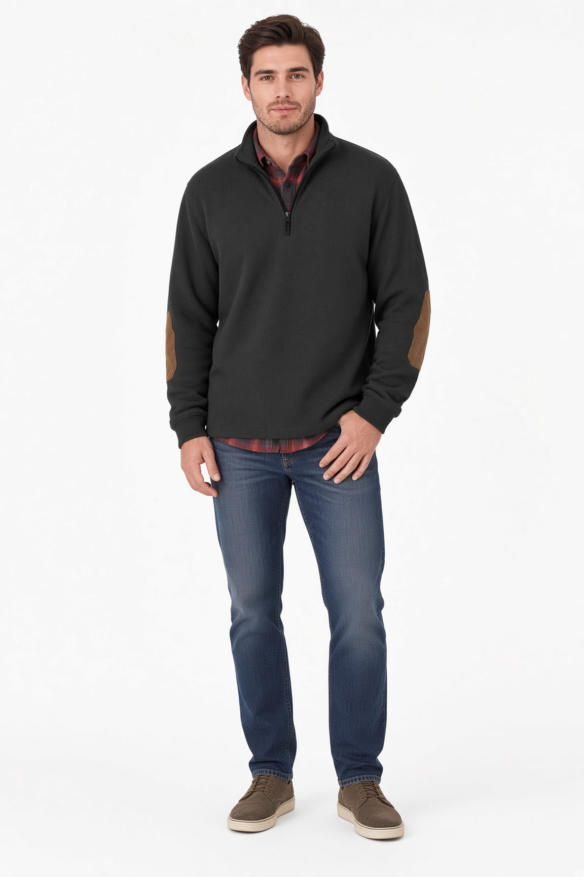 Sweter męski polarowy casualowy na co dzień