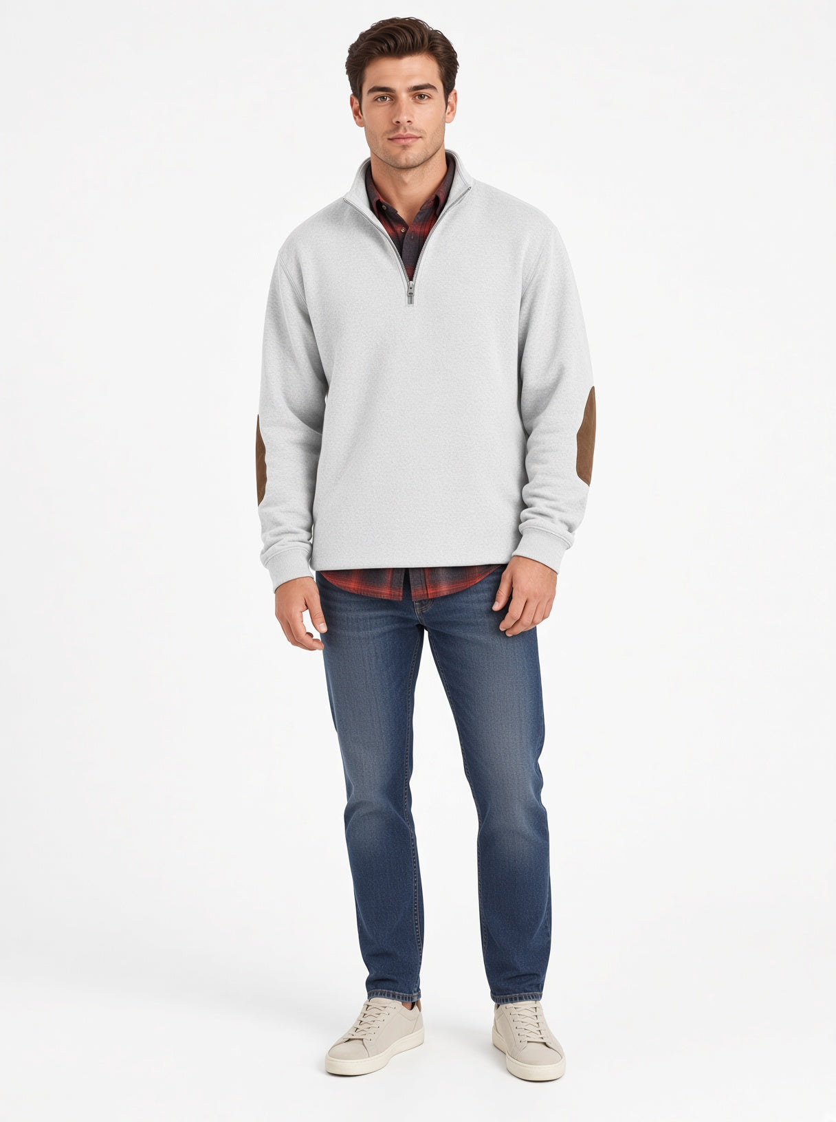 Sweter męski polarowy casualowy na co dzień
