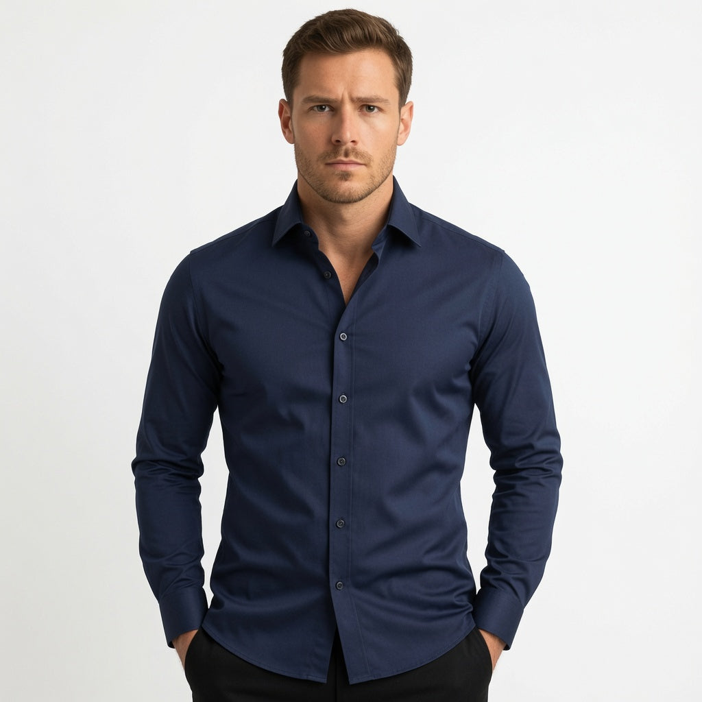 Męska koszula slim fit z elastycznego materiału